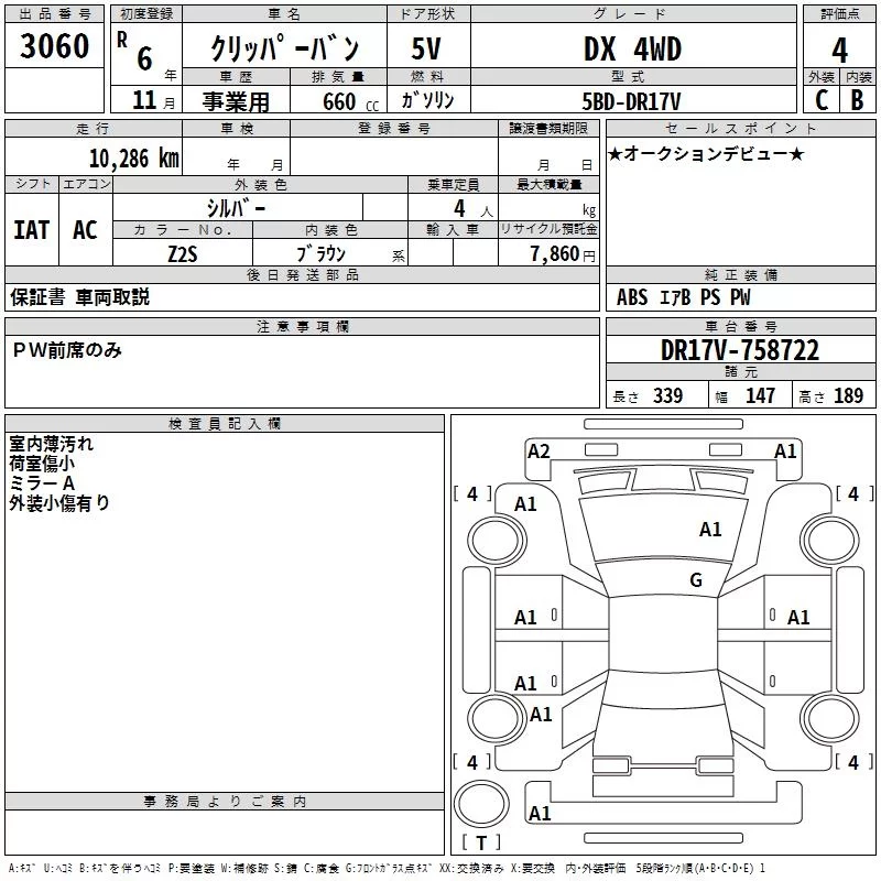 Nissan NV100 Clipper DR17V 2024